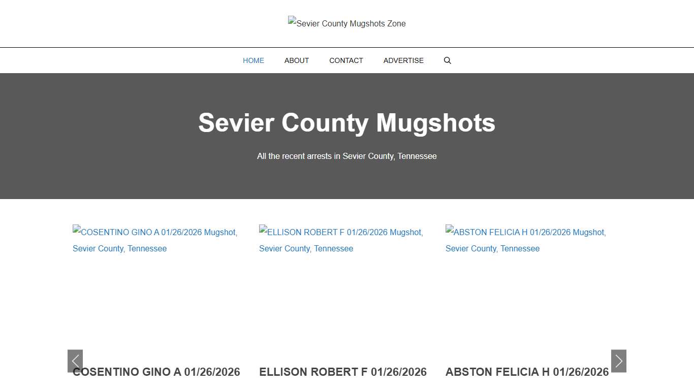Sevier County Mugshots Zone